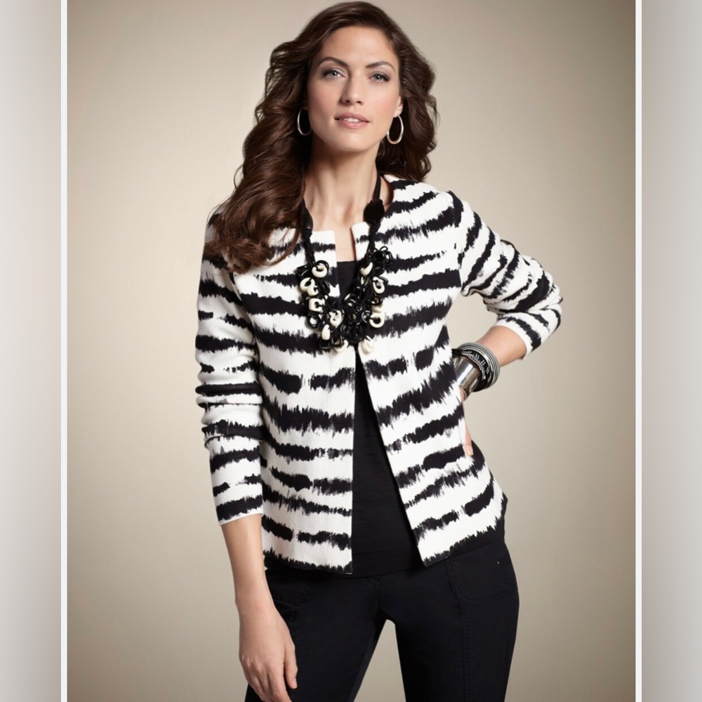 Chico’s Zebra Zest Cardigan